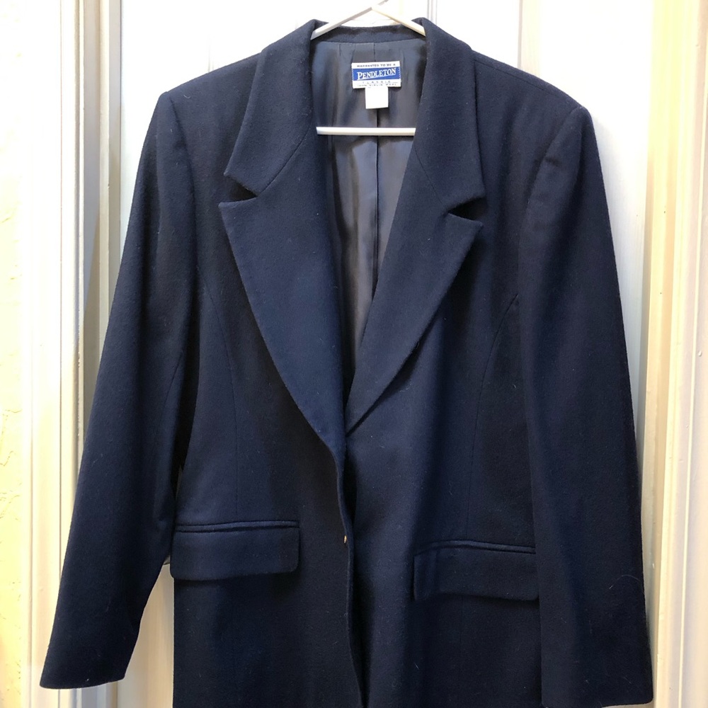 Pendleton Blue Tailored Blazer Suit Jacket